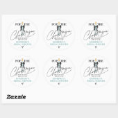 Turf Groen Kopen De Champagne Bruidsborrel Ronde Sticker (Vel)