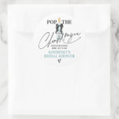 Turf Groen Kopen De Champagne Bruidsborrel Ronde Sticker (Tas)