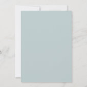 Turf Groen Paarse Eucalyptus Bruiloft Kaart (Achterkant)