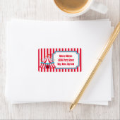 Turf Groen & Rode Vintage Circus of Kermis Labels (Insitu)