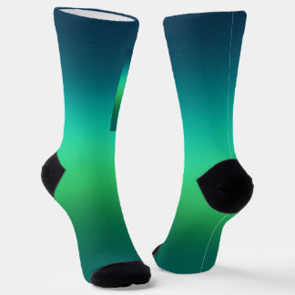 Turf Groen Verlopend Abstracte Achtergrond Modern Sokken