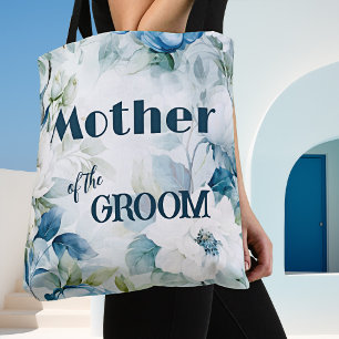 Turf Groen Waterverf Bloemen Elegante Trouw Tote Bag