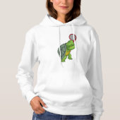 Turf in Tennis met Tennis racket Hoodie (Voorkant)