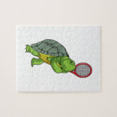 Turf in Tennis met Tennis racket Legpuzzel (Horizontaal)