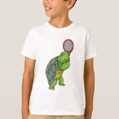 Turf in Tennis met Tennis racket T-shirt (Voorkant)