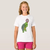 Turf in Tennis met Tennis racket T-shirt (Voorkant volledig)