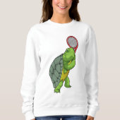 Turf in Tennis met Tennis racket Trui (Voorkant)