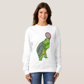 Turf in Tennis met Tennis racket Trui (Voorkant volledig)