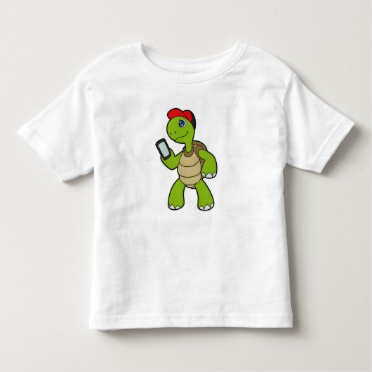 Turf met telefoon en Pet Kinder Shirts (Voorkant)