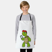 Turf met telefoon en Pet Schort (Gedragen)