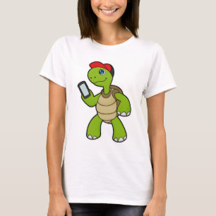 Turf met telefoon en Pet T-shirt