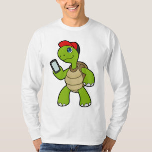 Turf met telefoon en Pet T-shirt