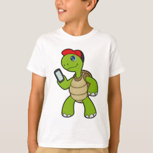 Turf met telefoon en Pet T-shirt