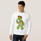 Turf met telefoon en Pet Trui (Voorkant volledig)