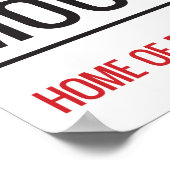 Turf Moor Street Sign Poster (Hoek)