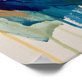 Turf Okergelige Abstracte Poster (Hoek)