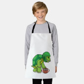 Turf op sport met Football en helm Schort (Gedragen)