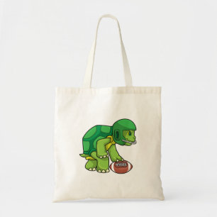 Turf op sport met Football en helm Tote Bag