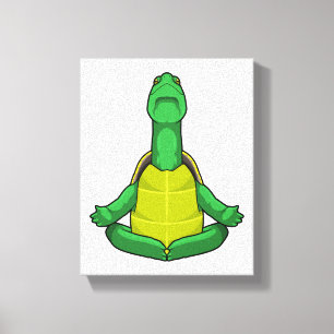Turf op Yoga Meditation Canvas Afdruk