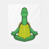 Turf op Yoga Meditation Fleece Deken (Voorkant)