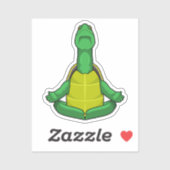 Turf op Yoga Meditation Sticker (Vel)