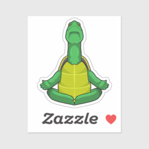 Turf op Yoga Meditation Sticker