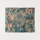 Turf Oranje abstract  Wandkleed (Voorkant (horizontaal))