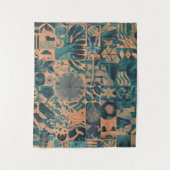 Turf Oranje abstract  Wandkleed (Voorkant)