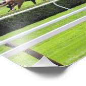 Turf Racing in Saratoga Foto Afdruk (Hoek)