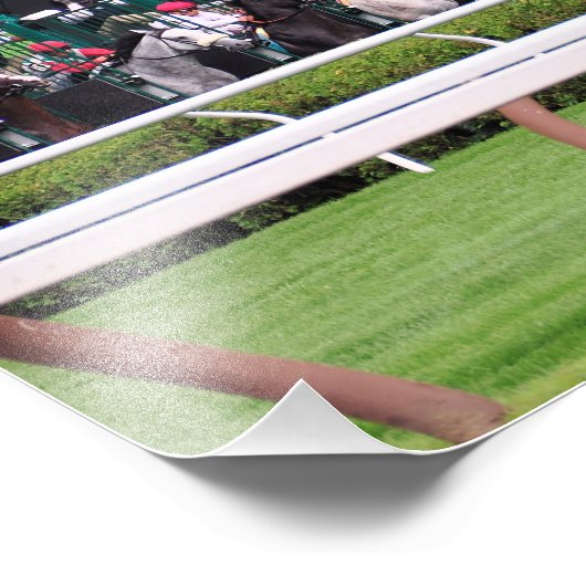 Turf Racing op de Spa Foto Afdruk (Hoek)