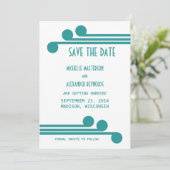 Turf Simple Deco Chic Save the Date Uitnodiging (Staand voorkant)