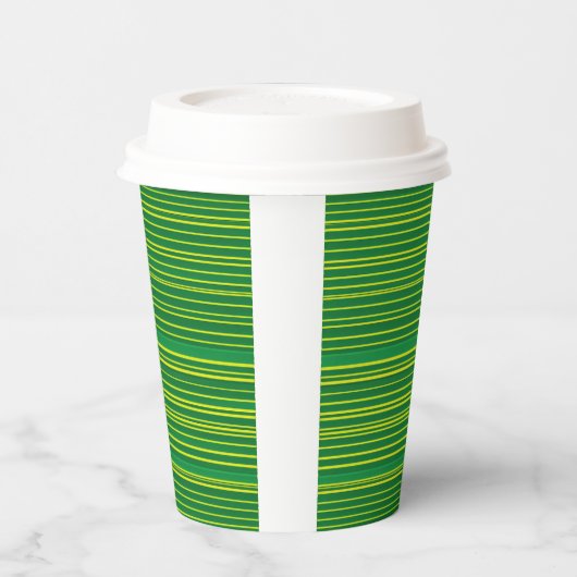 Turf Stripe Paper Cup – Brandstof uw drukte Papieren Bekers (Links)