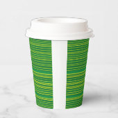 Turf Stripe Paper Cup – Brandstof uw drukte Papieren Bekers (Rechts)