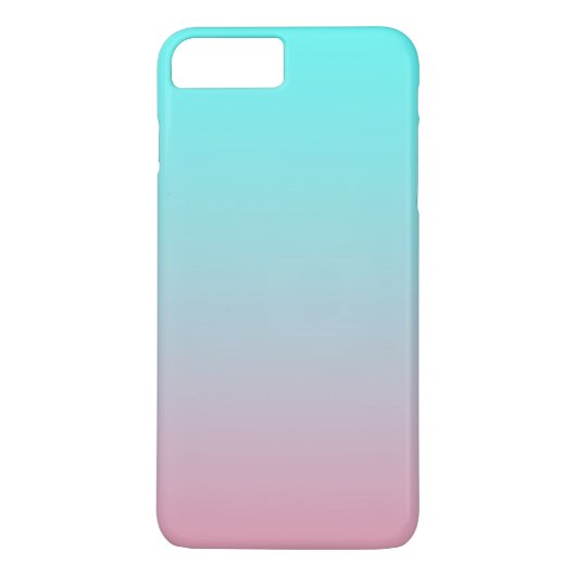 Turf tot Roze Eenvoudige Verlopen Overgang Achterg Case-Mate iPhone Case (Achterkant)