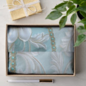 Turf Witte Bloem Tissuepapier (Geschenk)