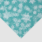 Turf & Witte Sneeuwvlokken Winter Wonderland Vakan Tissuepapier (Detail)