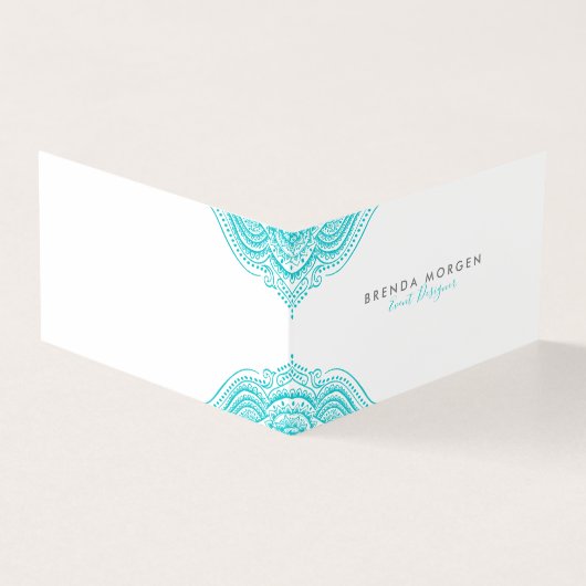 Turfachiet mandala visitekaartje (Buitenkant)