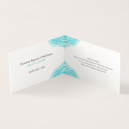 Turfachiet mandala visitekaartje (Binnen)