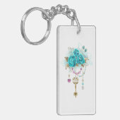 Turfachisrozen met Sleutels Sleutelhanger (Voorkant Links)