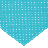 Turfachroom en witte polka stip tafelkleed (Gekanteld)