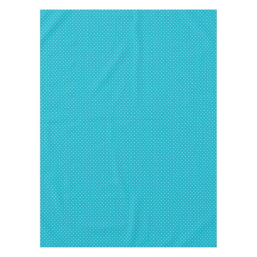 Turfachroom en witte polka stip tafelkleed (Voorkant)