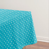 Turfachroom en witte polka stip tafelkleed (Voorbeeld)