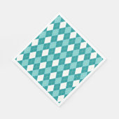 Turfblauw argylepatroon servet (Hoek)