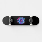Turfblauw Bloem Persoonlijk Skateboard (Horizontaal)