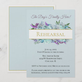 Turfblauw Boeket Rustieke Trouw Suite Proef Bruilo Kaart