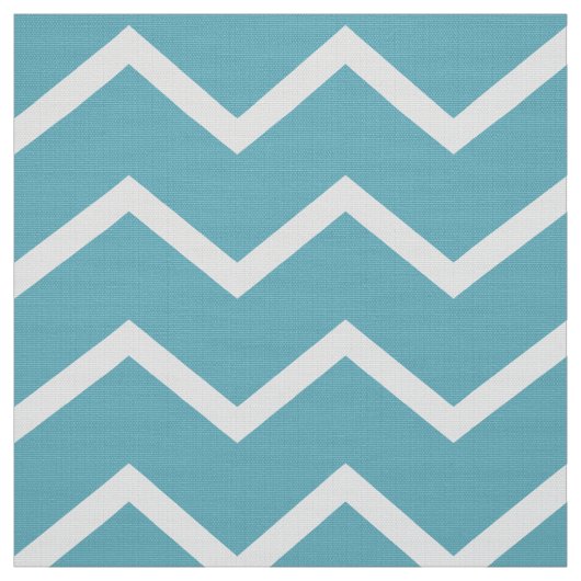 Turfblauw Chevron Bekledingsstof Stof (Swatch)