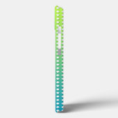 Turfblauw Geel Geometrisch Patroon Diamanten Case-Mate iPhone Case (Achterkant / Links)