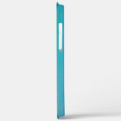 Turfblauw groen getextureerd geschilderd wandpatro Case-Mate iPhone case (Achterkant / Links)