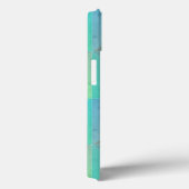 Turfblauw Groene Driehoeken Geometrisch Kunstpatro Case-Mate iPhone Case (Achterkant / Rechts)
