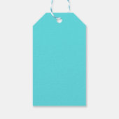 Turfblauw & Lint Cadeaulabel (Achterkant)